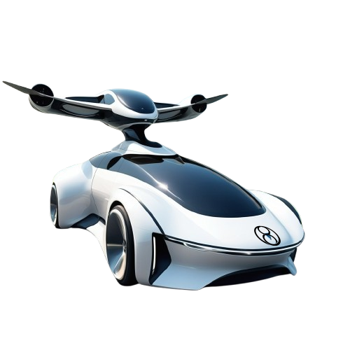 Futuristic VTOL Flying Car